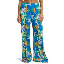 Billabong Pantalone Fiori Blu Donna