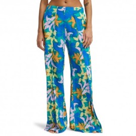 Billabong Pantalone Fiori Blu Donna
