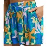Billabong Pantaloncini Mare Fiori Blu Donna