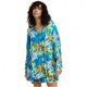 Billabong Camicia Fiori Blu Donna