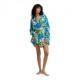 Billabong Camicia Fiori Blu Donna