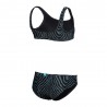 Arena Bikini Bralette Fantasia Zebra Verde Bambina