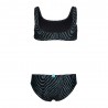 Arena Bikini Bralette Fantasia Zebra Verde Bambina