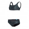 Arena Bikini Bralette Fantasia Zebra Verde Bambina