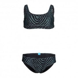 Arena Bikini Bralette Fantasia Zebra Verde Bambina