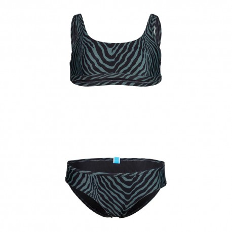 Arena Bikini Bralette Fantasia Zebra Verde Bambina