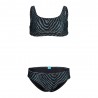 Arena Bikini Bralette Fantasia Zebra Verde Bambina