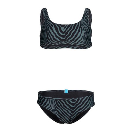 Arena Bikini Bralette Fantasia Zebra Verde Bambina
