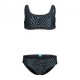 Arena Bikini Bralette Fantasia Zebra Verde Bambina