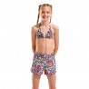 Arena Pantaloncini Mare Copricostume Bianco Bambina
