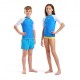 Arena T-Shirt Protezione Uv Bicolor Blu Bambino