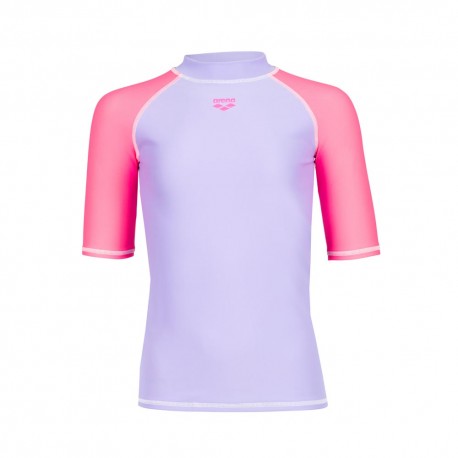 Arena T-Shirt Protezione Uv Bicolor Fuxia Bambina