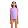 Arena T-Shirt Protezione Uv Bicolor Fuxia Bambina