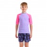 Arena T-Shirt Protezione Uv Bicolor Fuxia Bambina