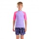 Arena T-Shirt Protezione Uv Bicolor Fuxia Bambina