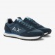 Sun 68 Tom Solid Nylon Navy Bianco - Sneakers Uomo