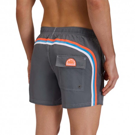Sundek Costume Boxer Arcobaleno Tafta Grigio Uomo