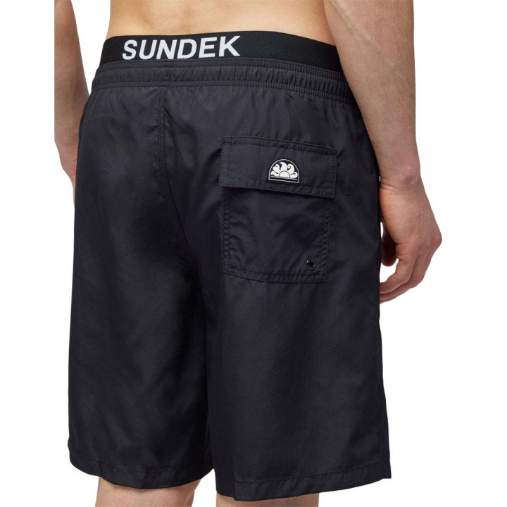 Sundek Costume Boxer Elastico Portalogo Nero Uomo