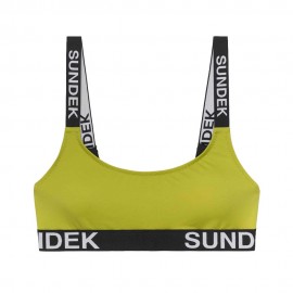 Sundek Bralette Logo Parlato Lime Donna