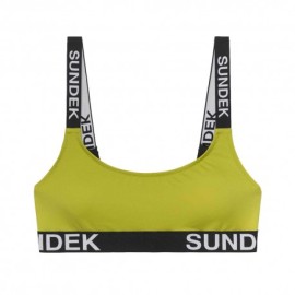 Sundek Bralette Logo Parlato Lime Donna
