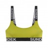 Sundek Bralette Logo Parlato Lime Donna