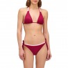 Sundek Bikini Fiocco Costume Slip Bordeaux Donna