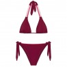 Sundek Bikini Fiocco Costume Slip Bordeaux Donna