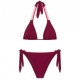 Sundek Bikini Fiocco Costume Slip Bordeaux Donna
