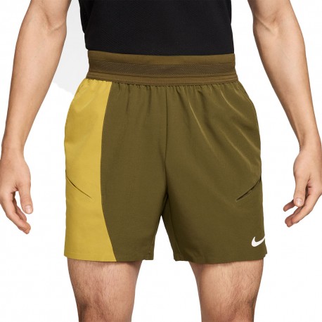 Nike Short Tennis Slam Ao 26 Olive Flak Saffron Quartz Uomo