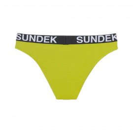 Sundek Costume Slip Logo Parlato Lime Donna