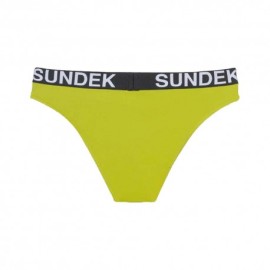 Sundek Costume Slip Logo Parlato Lime Donna