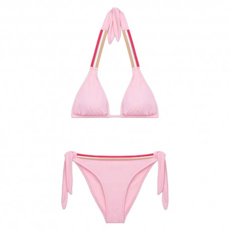 Sundek Bikini Fiocco Costume Slip Rosa Donna