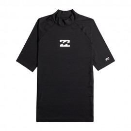 Billabong T-Shirt Uv Wave Rashguard Nero Uomo