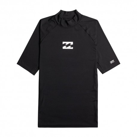 Billabong T-Shirt Uv Wave Rashguard Nero Uomo