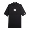 Billabong T-Shirt Uv Wave Rashguard Nero Uomo