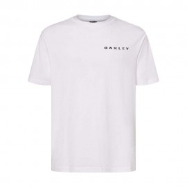 Oakley T-Shirt Logo Back Bianco Uomo