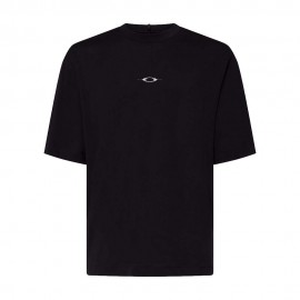 Oakley T-Shirt Logo Back Stacket Metal Nero Uomo
