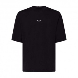 Oakley T-Shirt Logo Back Stacket Metal Nero Uomo