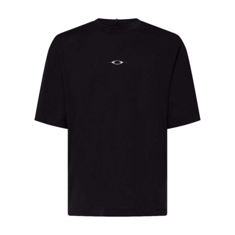 Oakley T-Shirt Logo Back Stacket Metal Nero Uomo