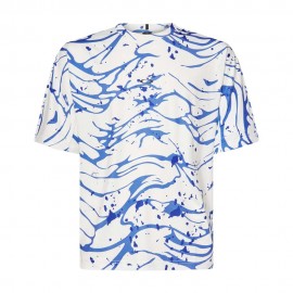 Oakley T-Shirt Fantasia All Wave Bianco Uomo