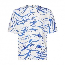 Oakley T-Shirt Fantasia All Wave Bianco Uomo