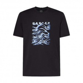 Oakley T-Shirt Fantasia Wave Nero Uomo
