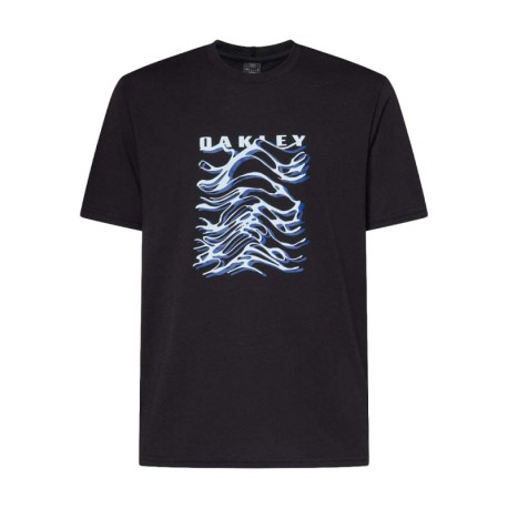 Oakley T-Shirt Fantasia Wave Nero Uomo