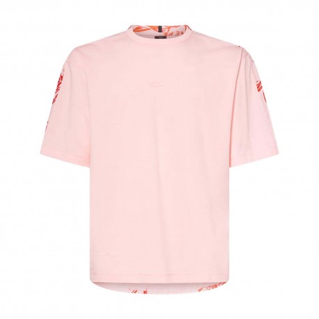 Oakley T-Shirt Fantasia Ibiscus Rosa Uomo