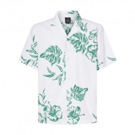 Oakley Camicia Manica Corta Fantasia Hibiscus Bianco Uomo