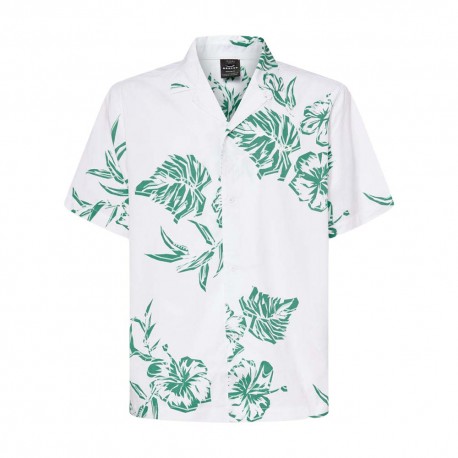 Oakley Camicia Manica Corta Fantasia Hibiscus Bianco Uomo