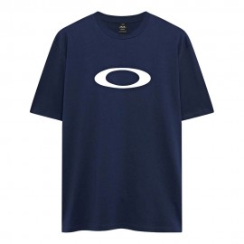 Oakley T-Shirt Mm Big Logo Blu Uomo