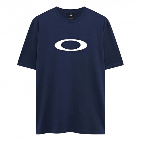 Oakley T-Shirt Mm Big Logo Blu Uomo