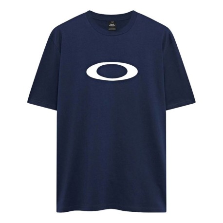Oakley T-Shirt Mm Big Logo Blu Uomo