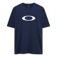 Oakley T-Shirt Mm Big Logo Blu Uomo